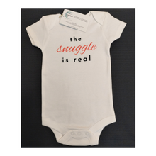 Load image into Gallery viewer, 'The Snuggle is Real' Baby Onesie ~ Pink Short-Sleeve