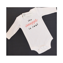 Load image into Gallery viewer, 'The Snuggle is Real' Baby Onesie ~ Pink Long-Sleeve