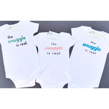 Load image into Gallery viewer, 'The Snuggle is Real' Baby Onesie ~ Pink Short-Sleeve