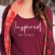 Load image into Gallery viewer, Cranberry Long-Sleeved Flowy Top - Inspired