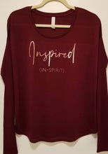 Load image into Gallery viewer, Cranberry Long-Sleeved Flowy Top - Inspired