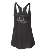 Load image into Gallery viewer, Heather-Black Racer Back Tank Top - "Miracle Minded"