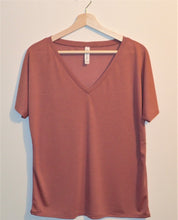 Load image into Gallery viewer, Dusty Rose Flowy Tee - &quot;Just Out For A Walk In A Dream&quot;
